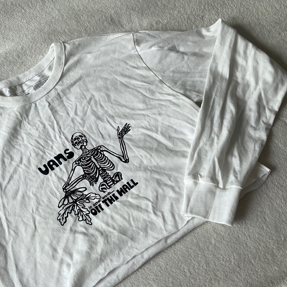 LONGSLEEVE VANS CROP TEE